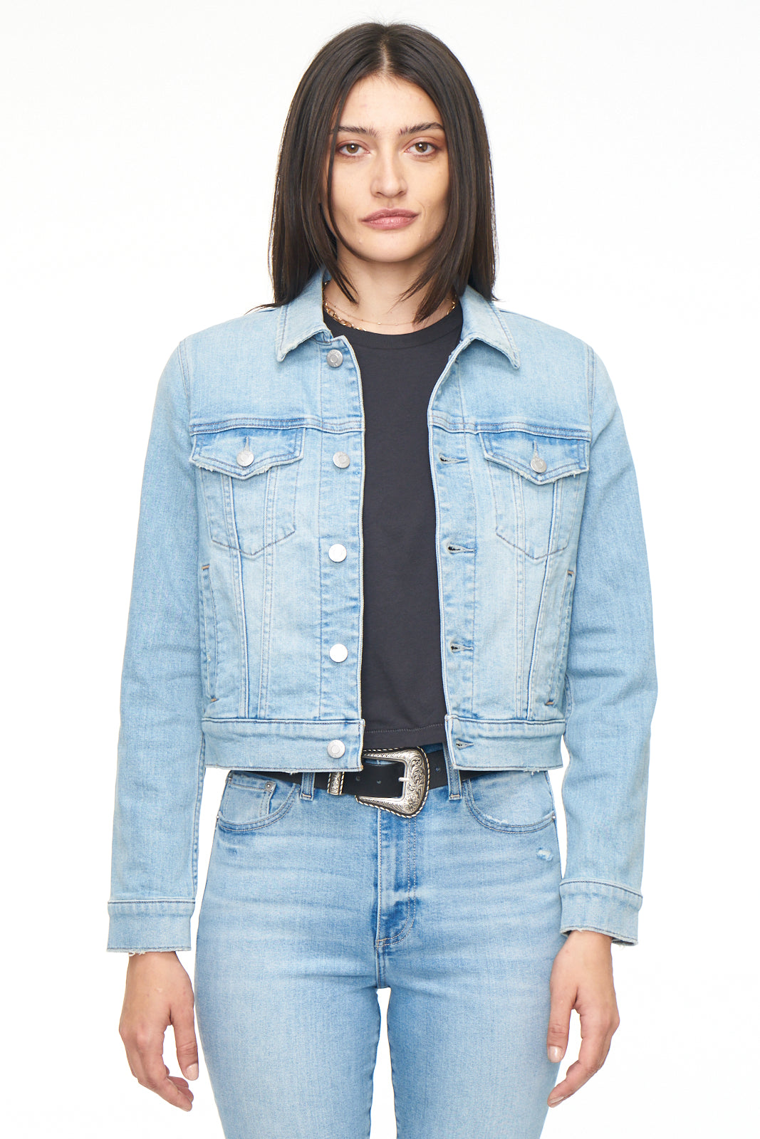 Saba Fitted Denim Jacket - Retreat
            
              Sale